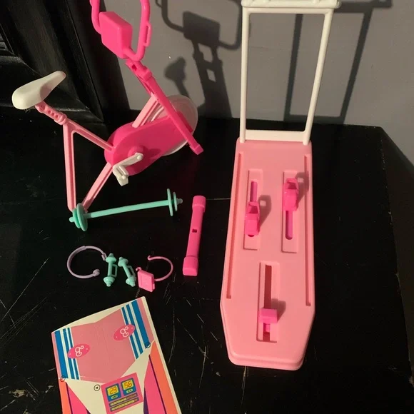 Vintage Barbie All Stars Home Gym Playset Mattel 1989 #7440 - Picture 3 of 4